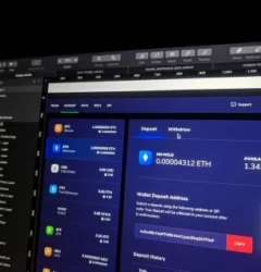 Cryptocurrency Dashboard in Monitor
